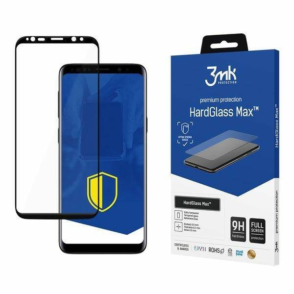 SZKŁO Hartowane 3MK Hardglass MAX 3D Galaxy S9 Black