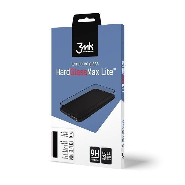 Szkło Hartowane 3MK Huawei P20 Czarny HardGlass Max Lite